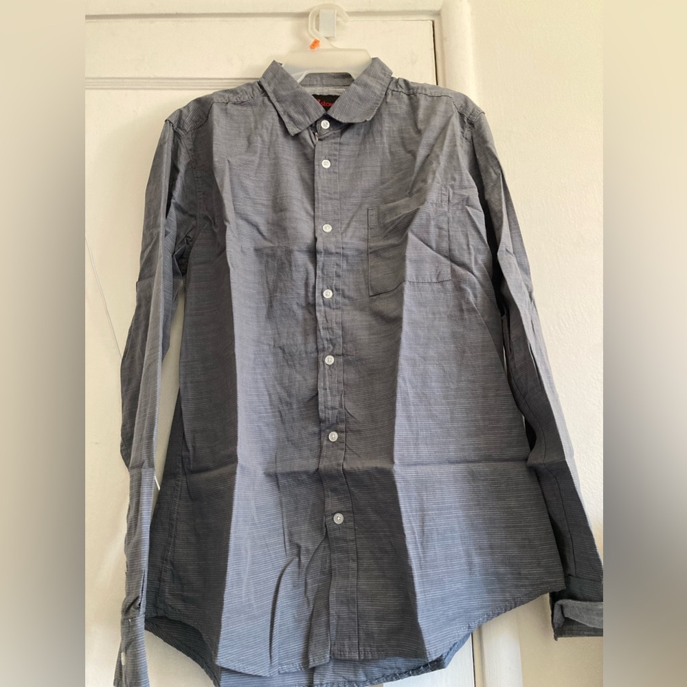 Stylish Gray Button-Down Shirt for Men